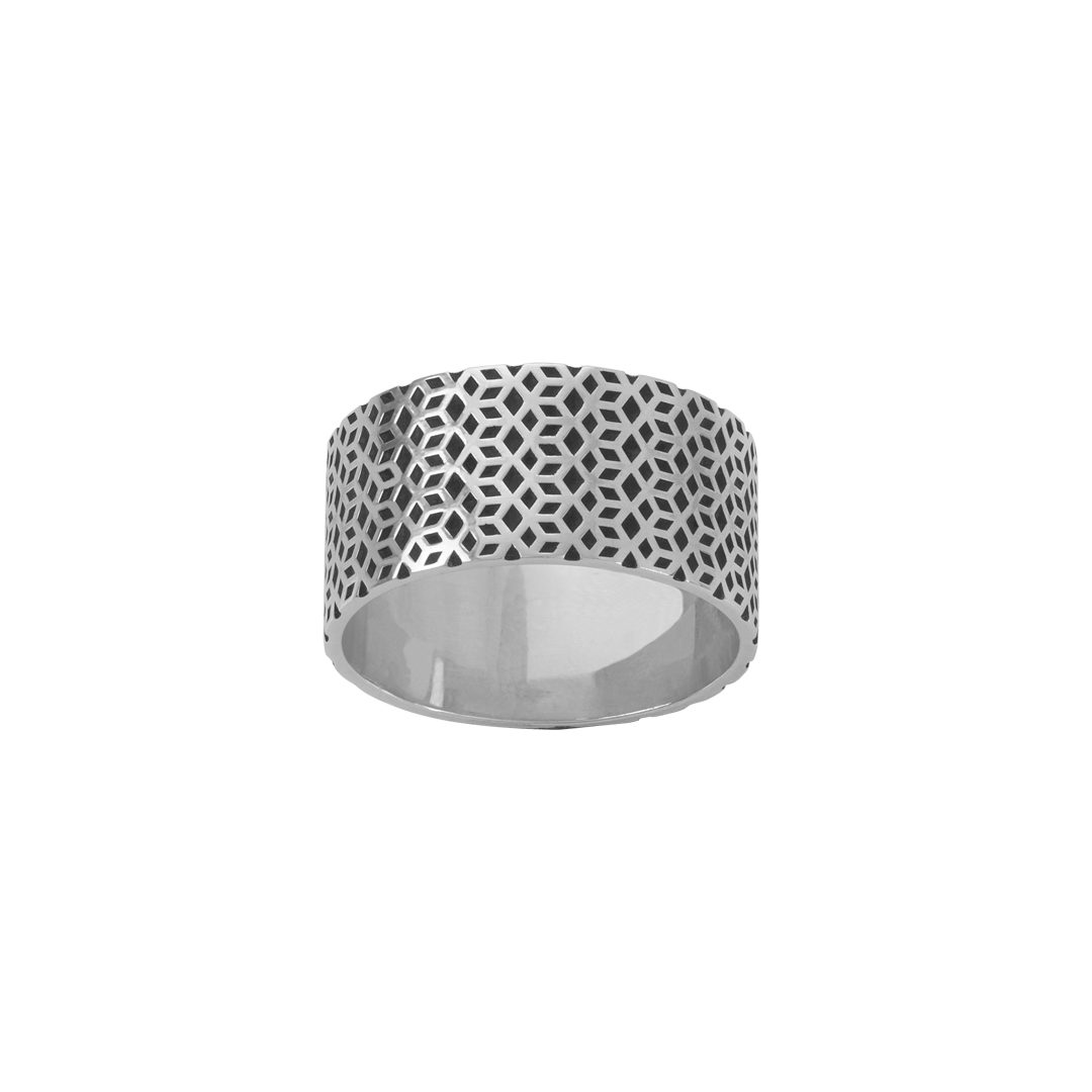 925 Silver Ring for Men,Anel de Prata Cubos